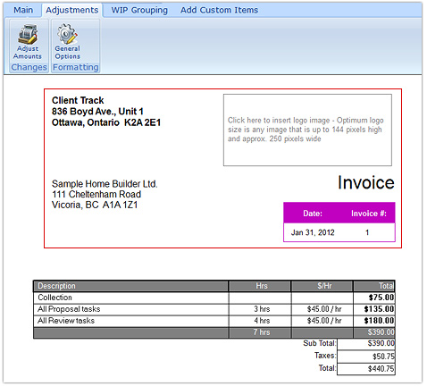 Invoice - New Default Template