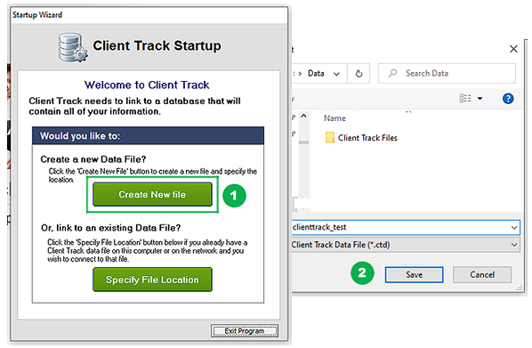 Client Track Startup - Create File
