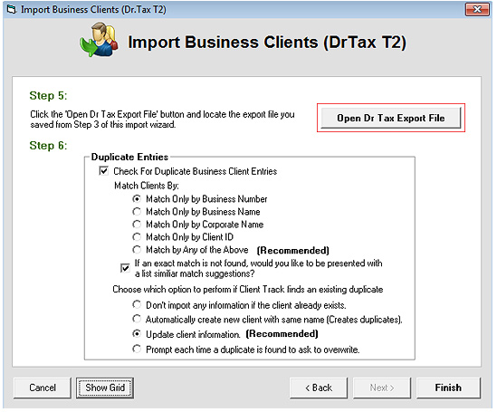 Export DT Max T2 Screenshot (Step 6)