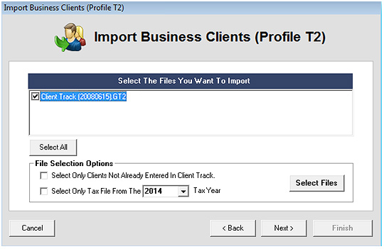 Export CANTAX T2 Screenshot (Step 3)